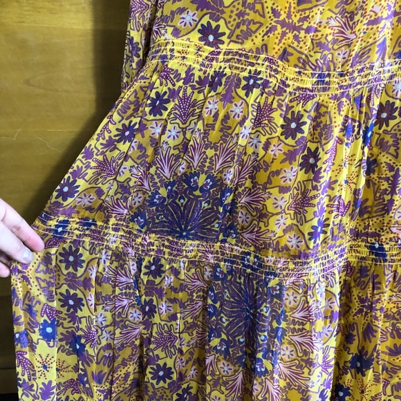 NWT Anthropologie The Marais Chiffon maxi dress in size MP - Picture 9 of 13